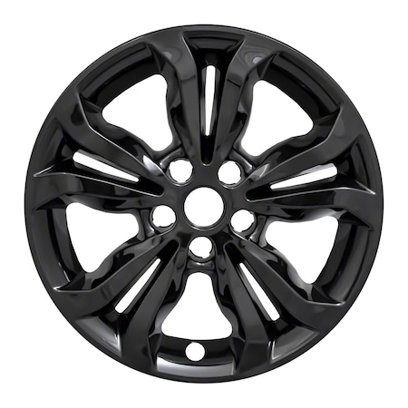 Coast2Coast 16", 5 Split Spoke, Gloss Black, Plastic, Set Of 4 IWCIMP442BLK